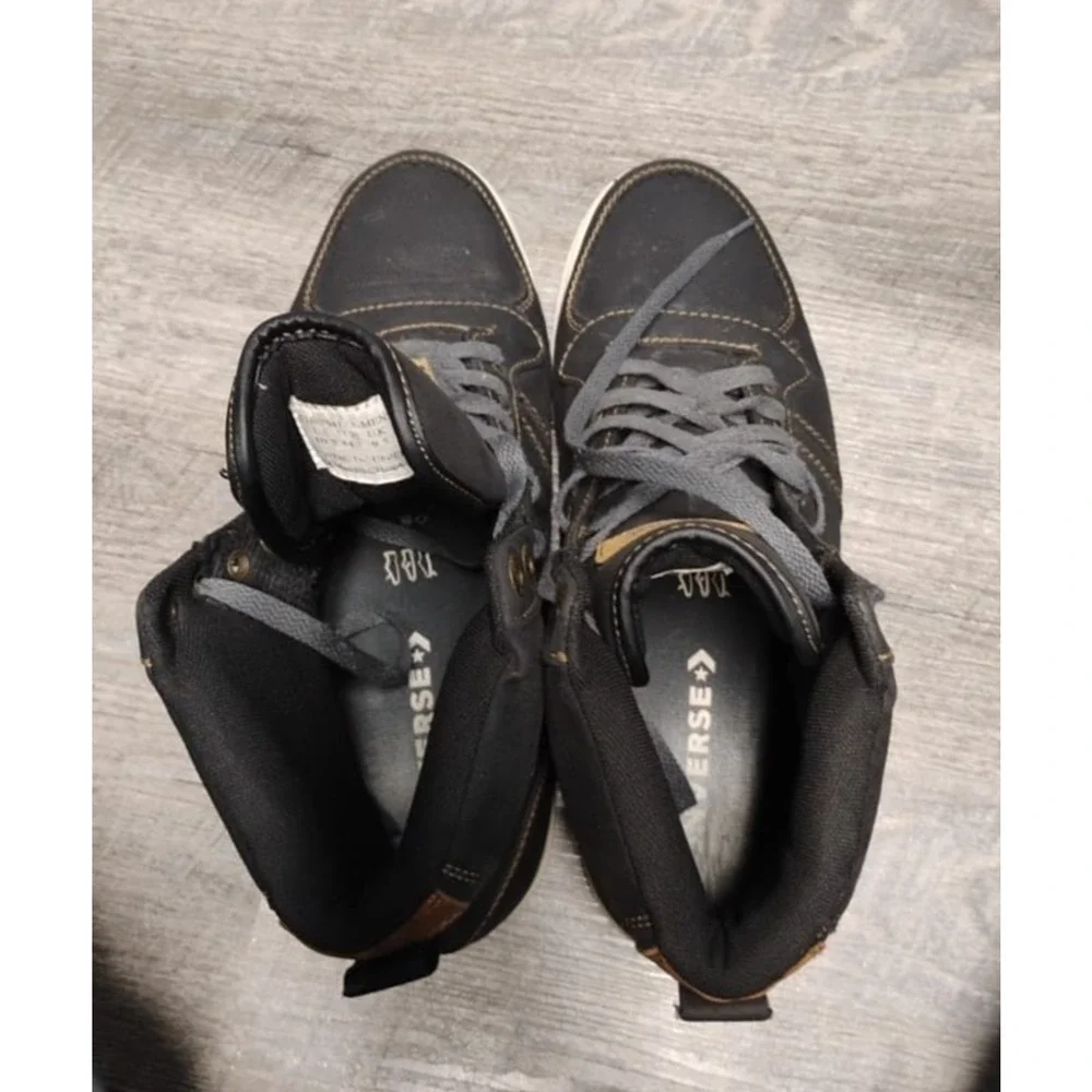 Levis Strauss High Top Black Shoes Men Size 10.5